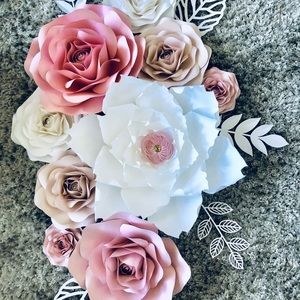 Paper Flower Wall Decor